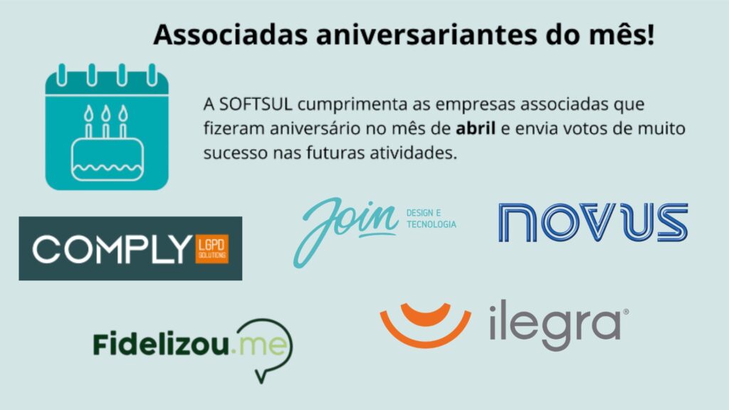 Associadas aniversariantes do mês de Abril
