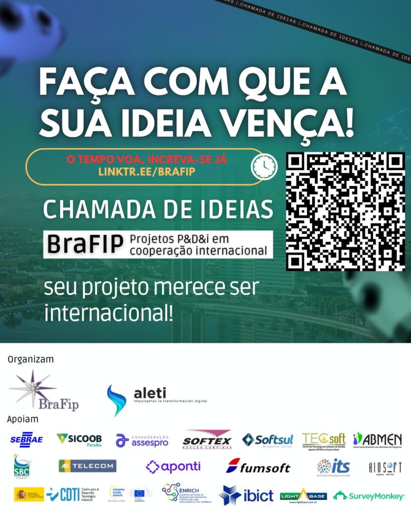 Chamada de Ideias BraFIP abre inscrições para projetos de P&D&I em cooperação internacional