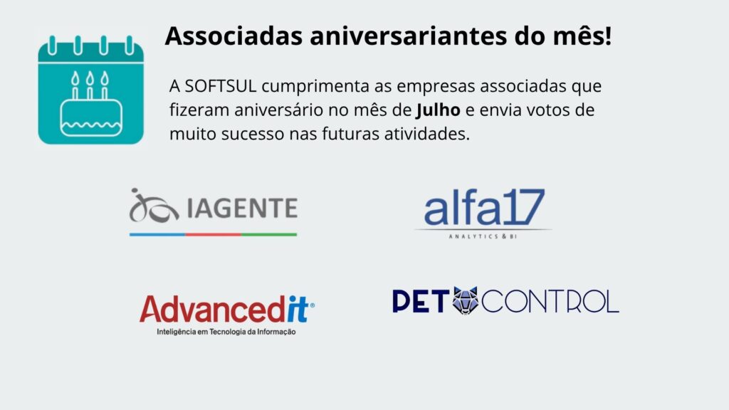 Aniversários de Associados em Julho