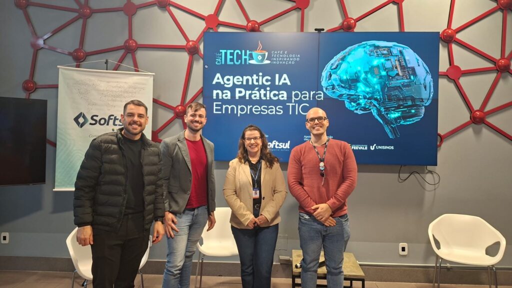 CaféTech SOFTSUL mostra como a IA agêntica transforma pesquisa, desenvolvimento e negócios